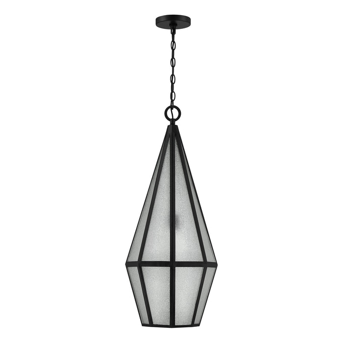 Savoy House 5-706-BK One Light Outdoor Hanging Lantern, Matte Black