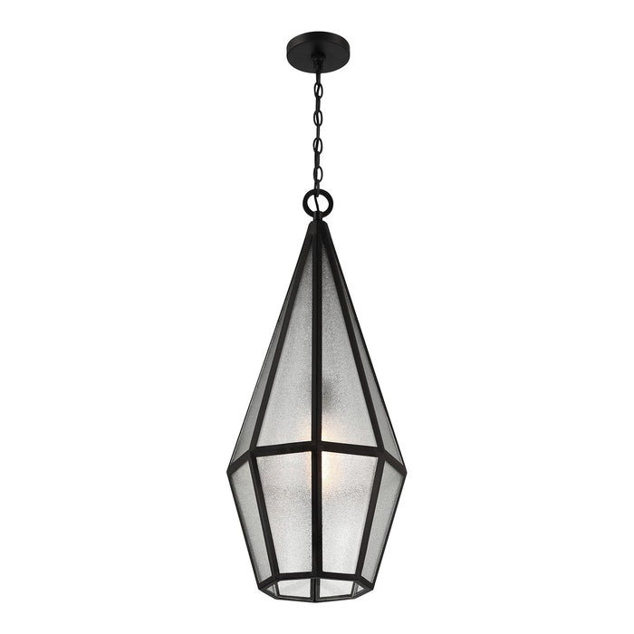 Savoy House 5-706-BK One Light Outdoor Hanging Lantern, Matte Black