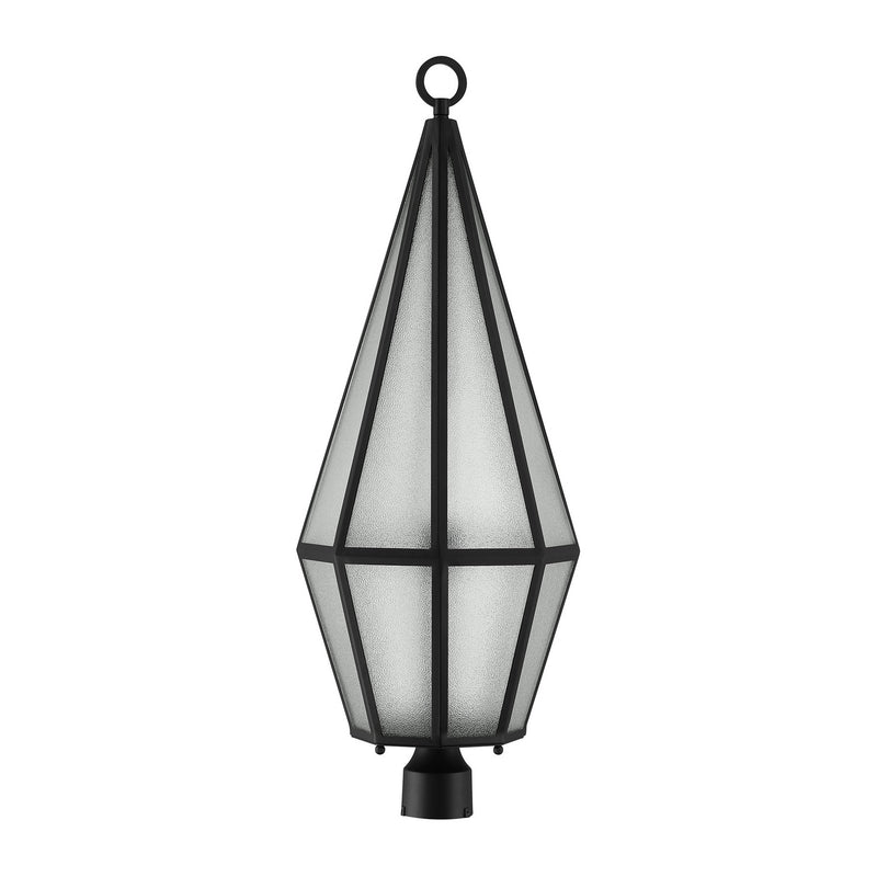 Savoy House 5-707-BK One Light Outdoor Post Lantern, Matte Black