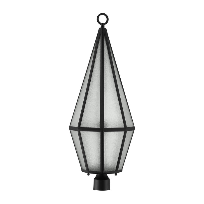 Savoy House 5-707-BK One Light Outdoor Post Lantern, Matte Black