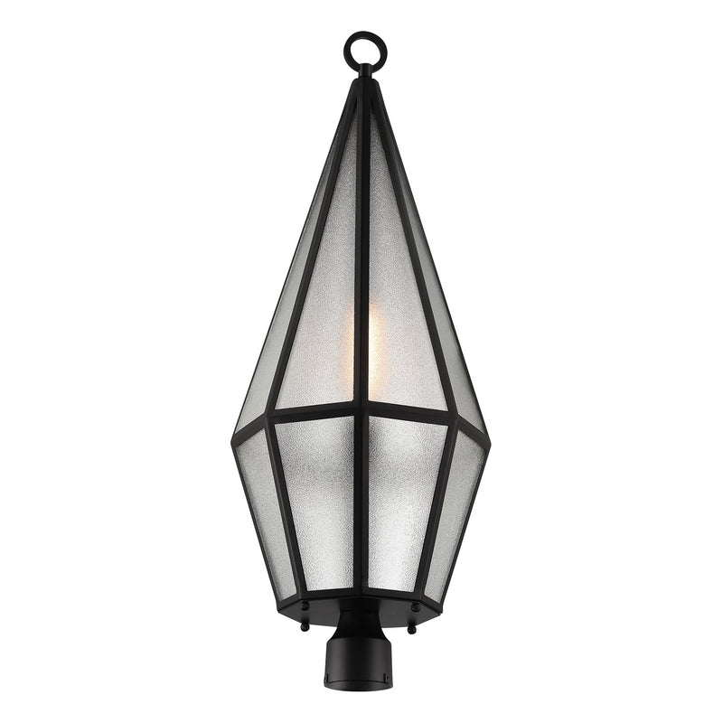 Savoy House 5-707-BK One Light Outdoor Post Lantern, Matte Black