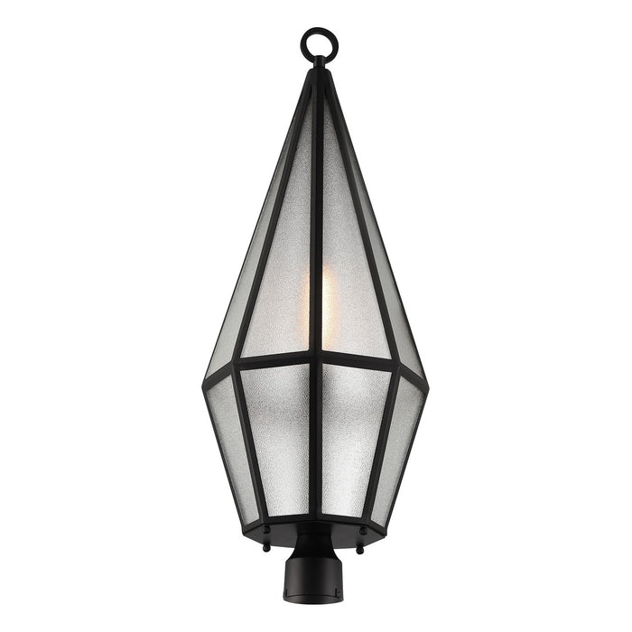 Savoy House 5-707-BK One Light Outdoor Post Lantern, Matte Black