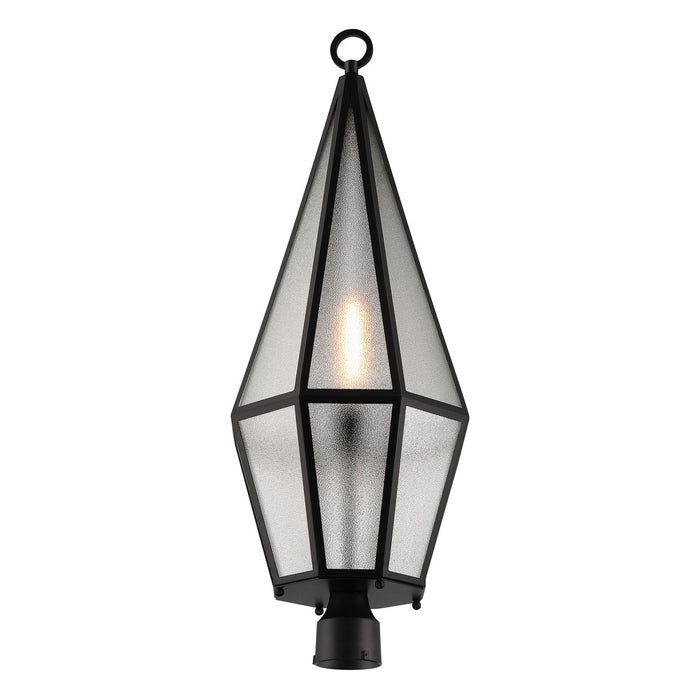 Savoy House 5-707-BK One Light Outdoor Post Lantern, Matte Black