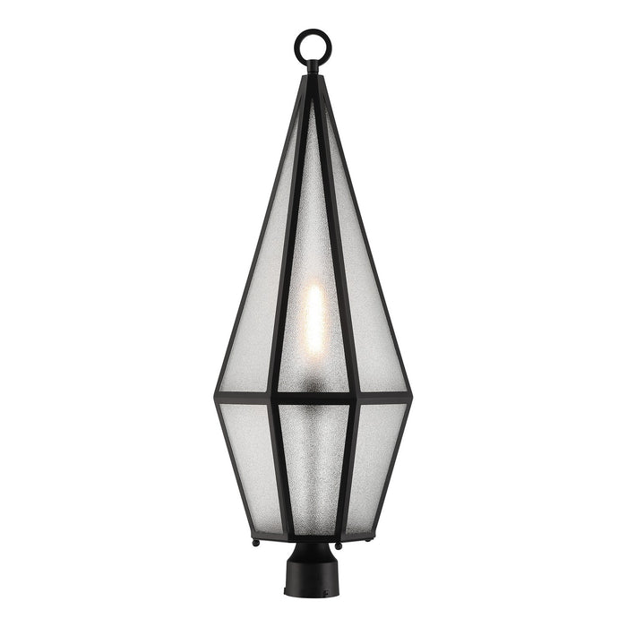 Savoy House 5-707-BK One Light Outdoor Post Lantern, Matte Black