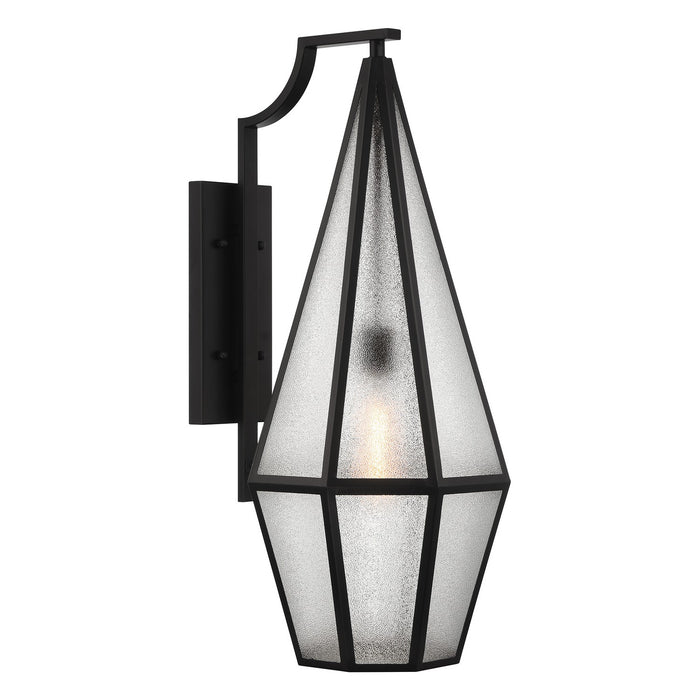 Savoy House 5-708-BK One Light Outdoor Wall Lantern, Matte Black