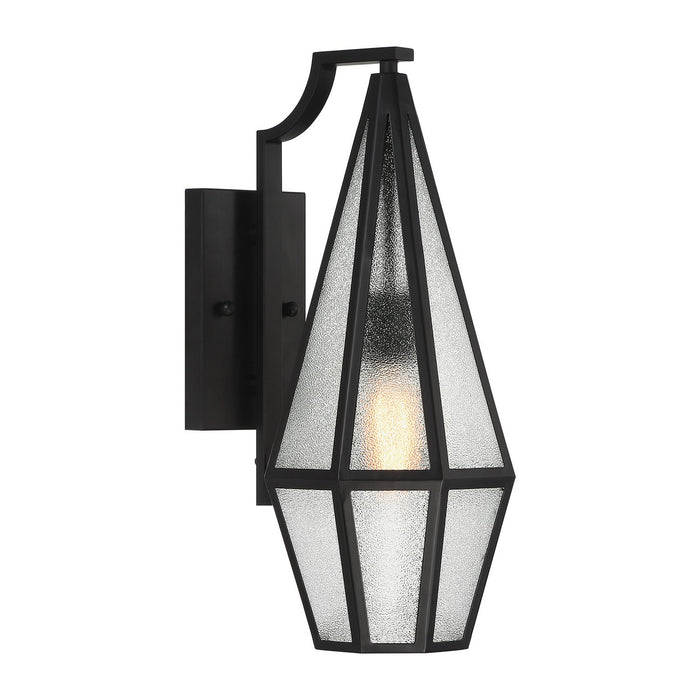 Savoy House 5-709-BK One Light Outdoor Wall Lantern, Matte Black