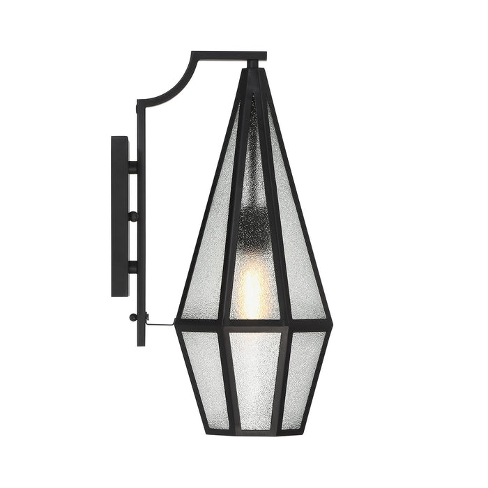 Savoy House 5-709-BK One Light Outdoor Wall Lantern, Matte Black