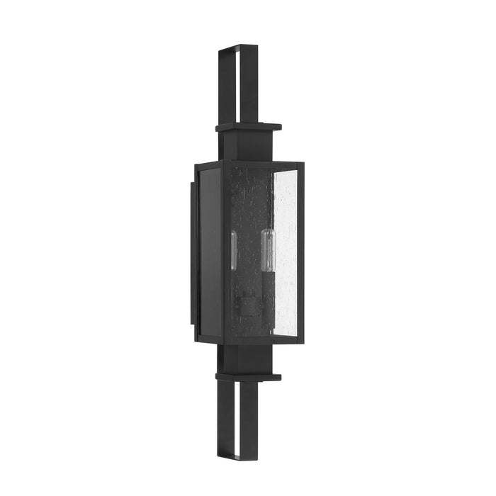 Savoy House 5-826-BK Two Light Outdoor Wall Lantern, Matte Black