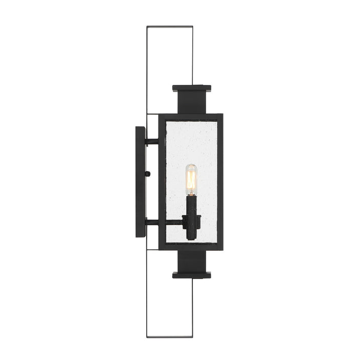 Savoy House 5-826-BK Two Light Outdoor Wall Lantern, Matte Black