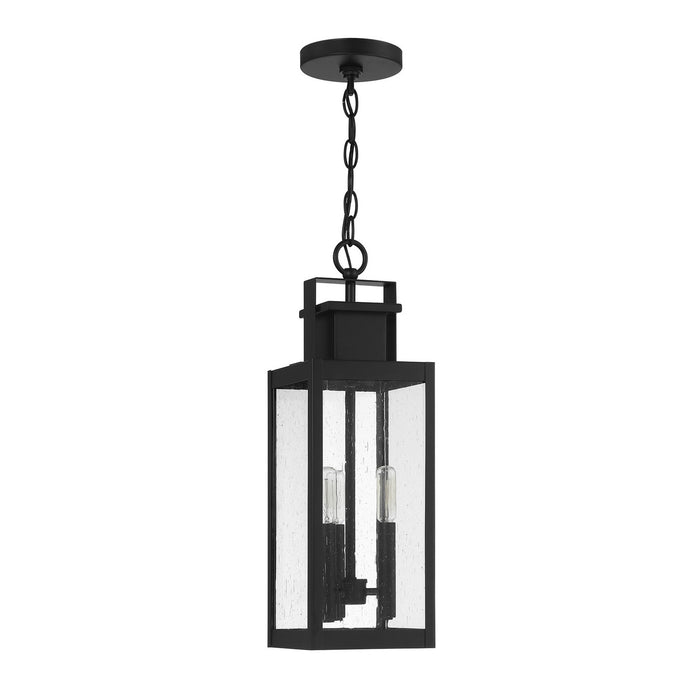 Savoy House 5-827-BK Three Light Outdoor Hanging Lantern, Matte Black