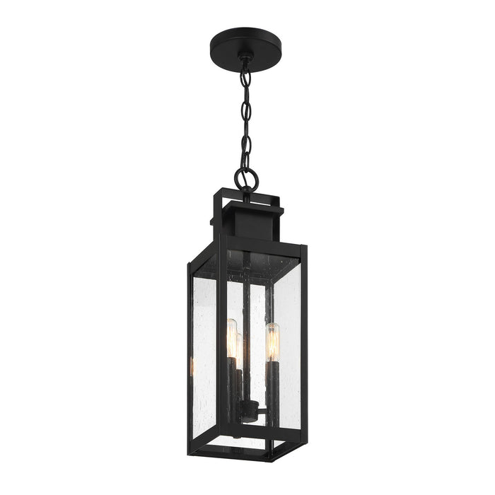 Savoy House 5-827-BK Three Light Outdoor Hanging Lantern, Matte Black