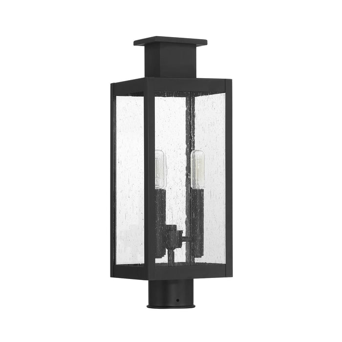 Savoy House 5-828-BK Three Light Outdoor Post Lantern, Matte Black