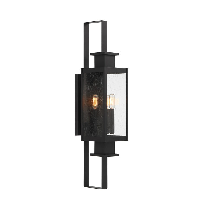 Savoy House 5-829-BK Three Light Outdoor Wall Lantern, Matte Black