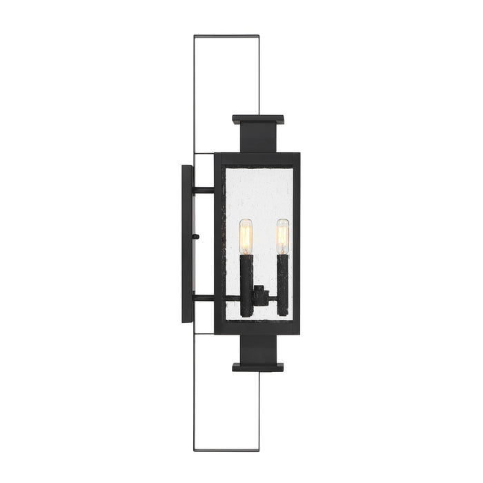 Savoy House 5-829-BK Three Light Outdoor Wall Lantern, Matte Black