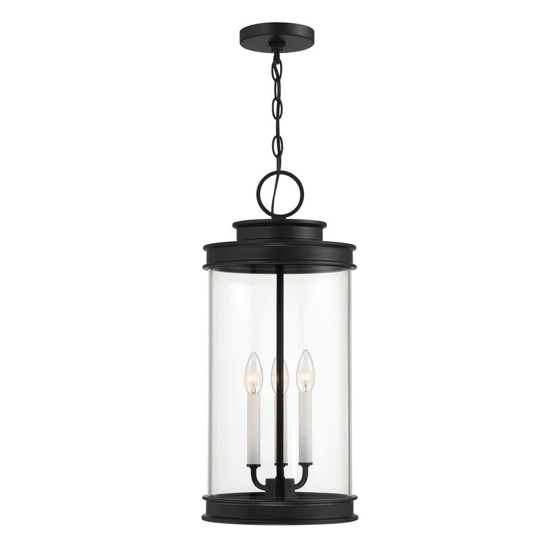 Savoy House 5-901-BK Three Light Outdoor Hanging Lantern, Matte Black