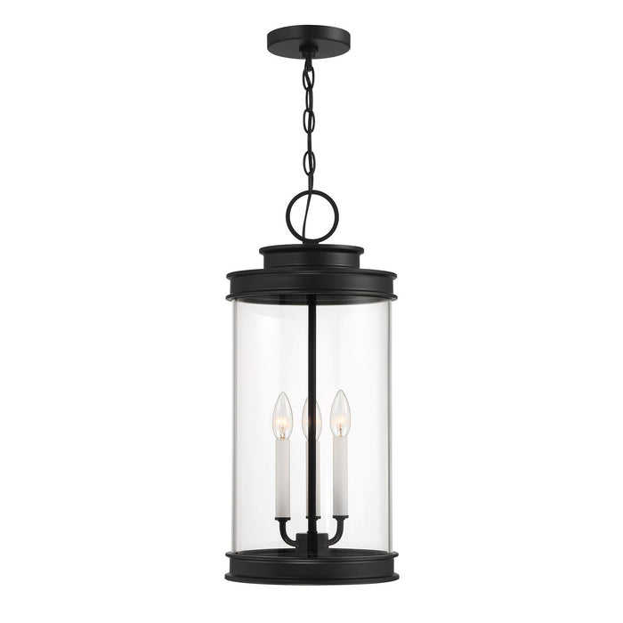 Savoy House 5-901-BK Three Light Outdoor Hanging Lantern, Matte Black
