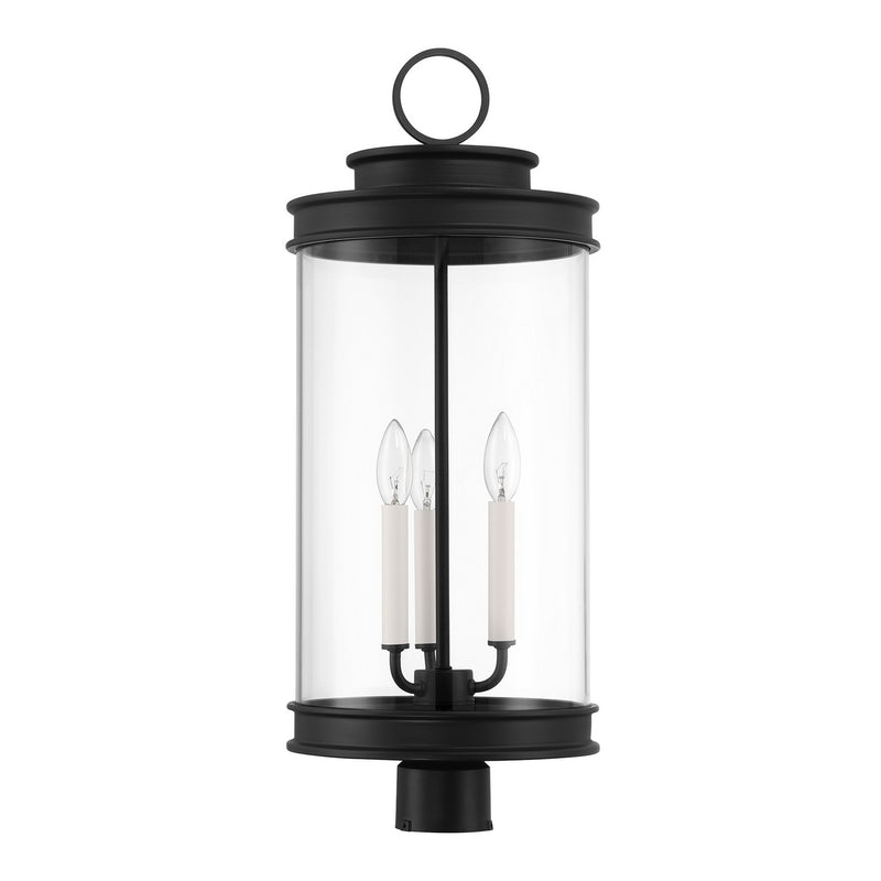 Savoy House 5-902-BK Three Light Outdoor Post Lantern, Matte Black