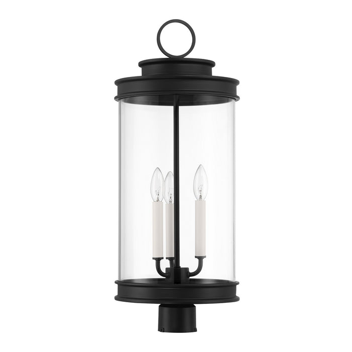 Savoy House 5-902-BK Three Light Outdoor Post Lantern, Matte Black
