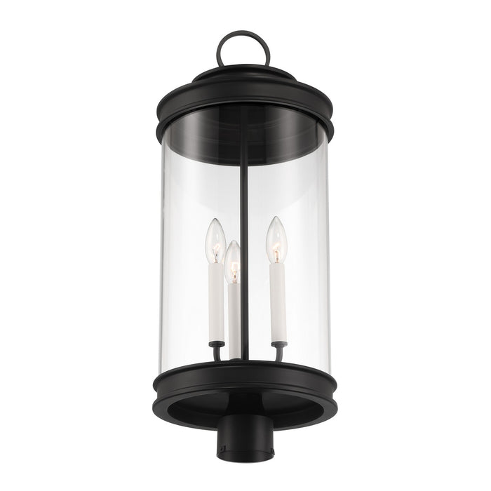 Savoy House 5-902-BK Three Light Outdoor Post Lantern, Matte Black