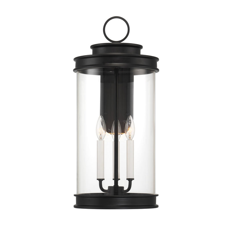 Savoy House 5-903-BK Three Light Outdoor Wall Lantern, Matte Black