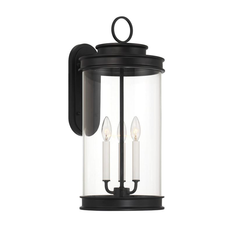 Savoy House 5-903-BK Three Light Outdoor Wall Lantern, Matte Black