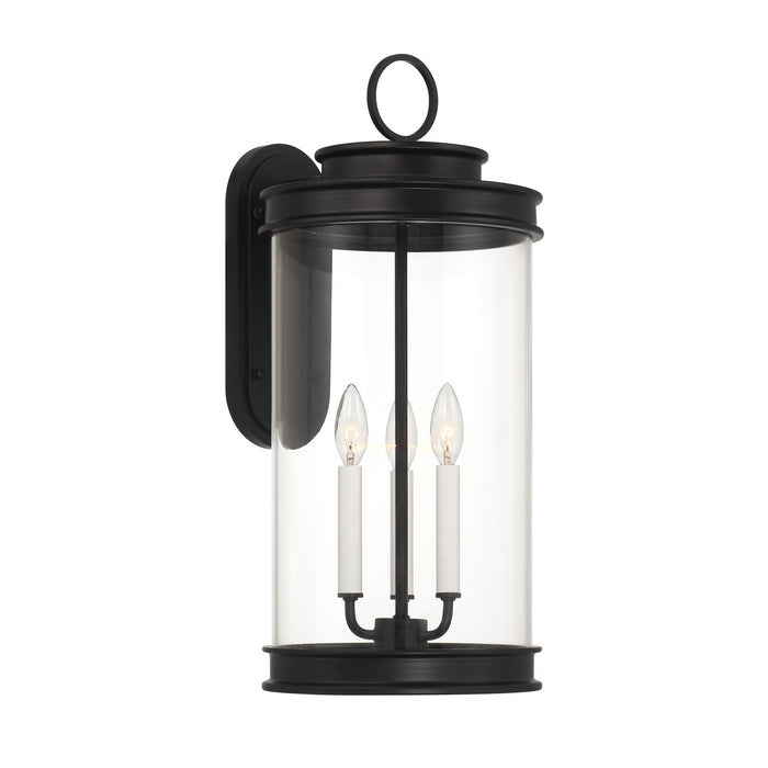 Savoy House 5-903-BK Three Light Outdoor Wall Lantern, Matte Black