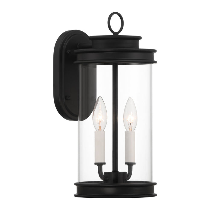 Savoy House 5-904-BK Two Light Outdoor Wall Lantern, Matte Black