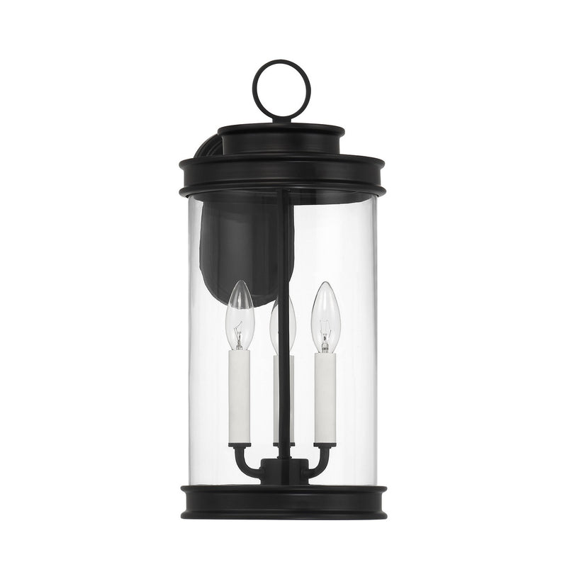 Savoy House 5-905-BK Three Light Outdoor Wall Lantern, Matte Black