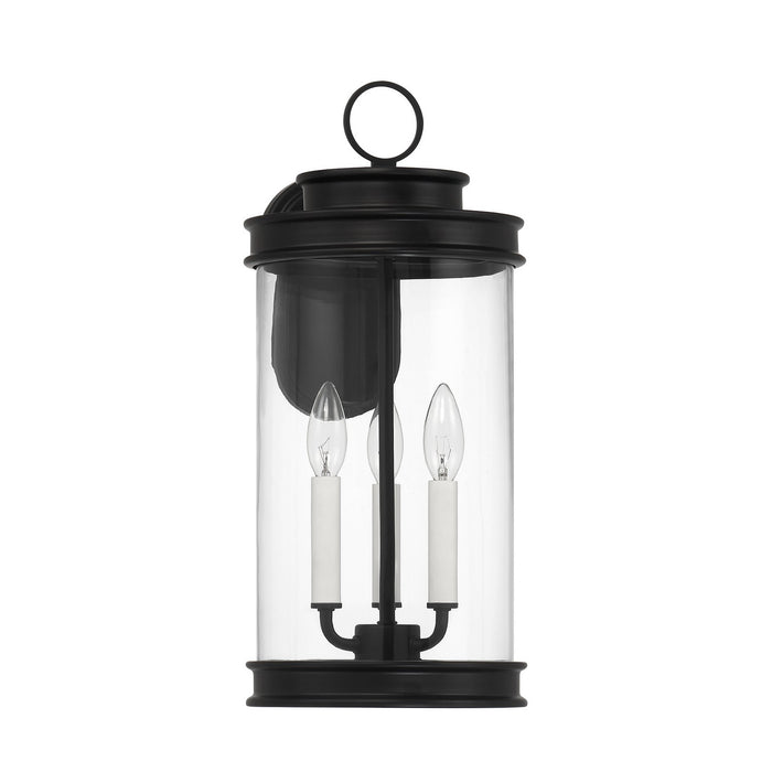 Savoy House 5-905-BK Three Light Outdoor Wall Lantern, Matte Black