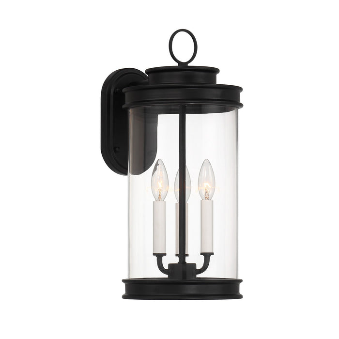 Savoy House 5-905-BK Three Light Outdoor Wall Lantern, Matte Black