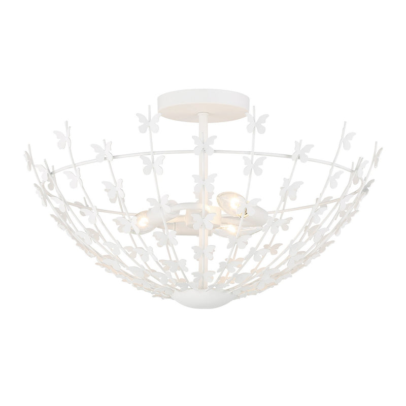 Savoy House 6-4198-3-83 Three Light Semi-Flush Mount, Bisque White