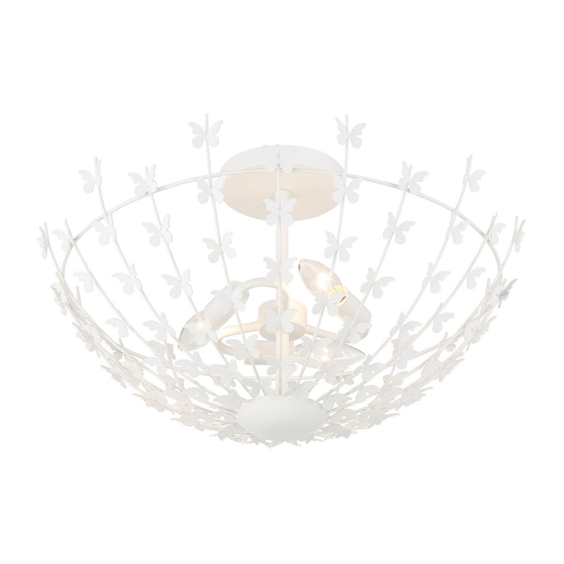 Savoy House 6-4198-3-83 Three Light Semi-Flush Mount, Bisque White