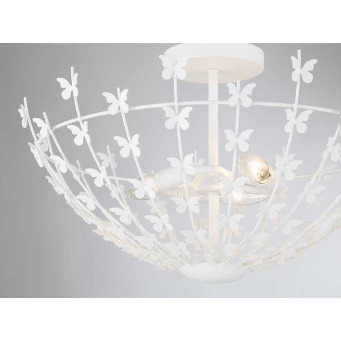 Savoy House 6-4198-3-83 Three Light Semi-Flush Mount, Bisque White
