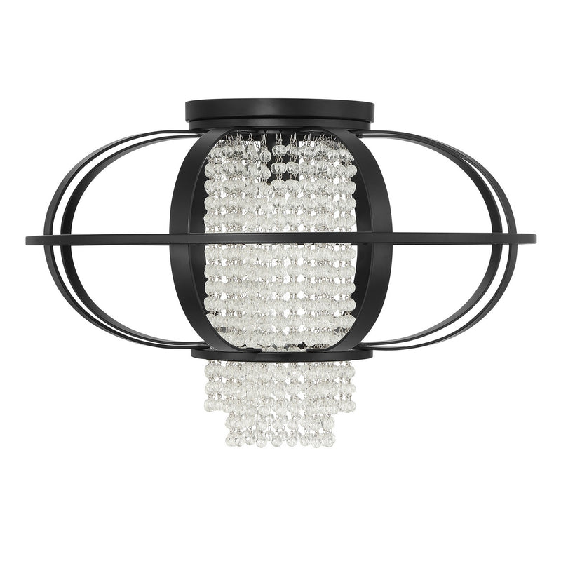 Savoy House 6-5218-1-89 One Light Flush Mount, Matte Black