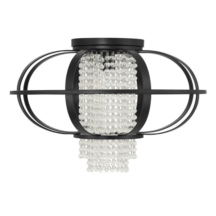 Savoy House 6-5218-1-89 One Light Flush Mount, Matte Black