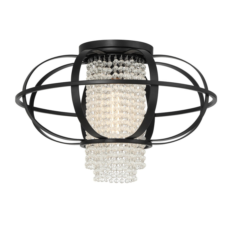 Savoy House 6-5218-1-89 One Light Flush Mount, Matte Black