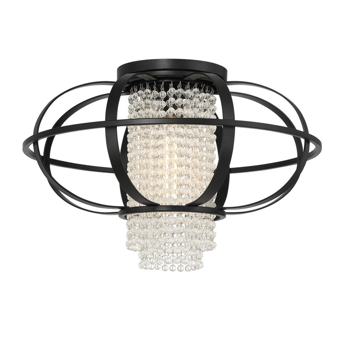 Savoy House 6-5218-1-89 One Light Flush Mount, Matte Black