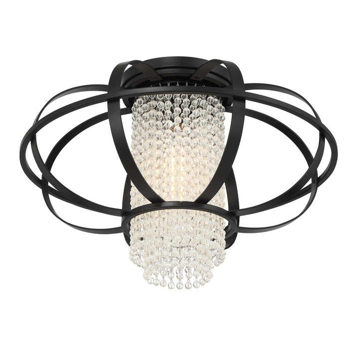 Savoy House 6-5218-1-89 One Light Flush Mount, Matte Black