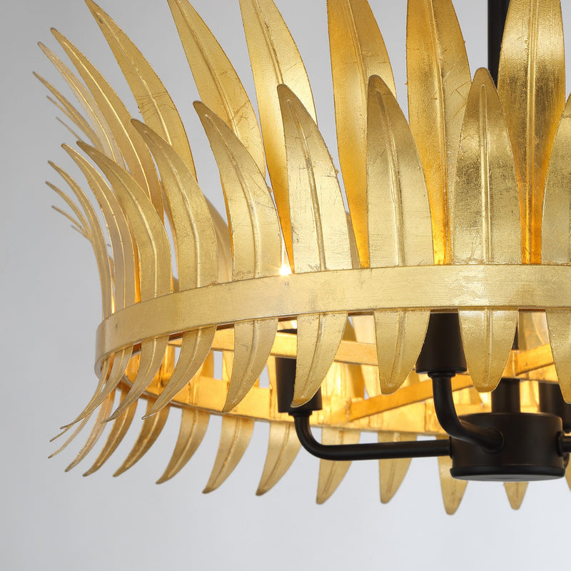 Savoy House 6-7900-4-261 Four Light Semi-Flush Mount, True Gold
