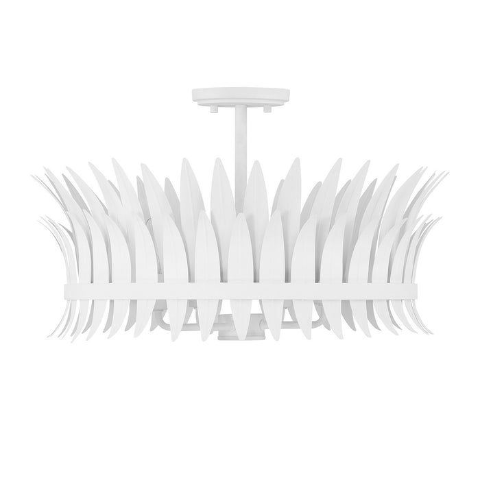 Savoy House 6-7900-4-83 Four Light Semi-Flush Mount, Bisque White