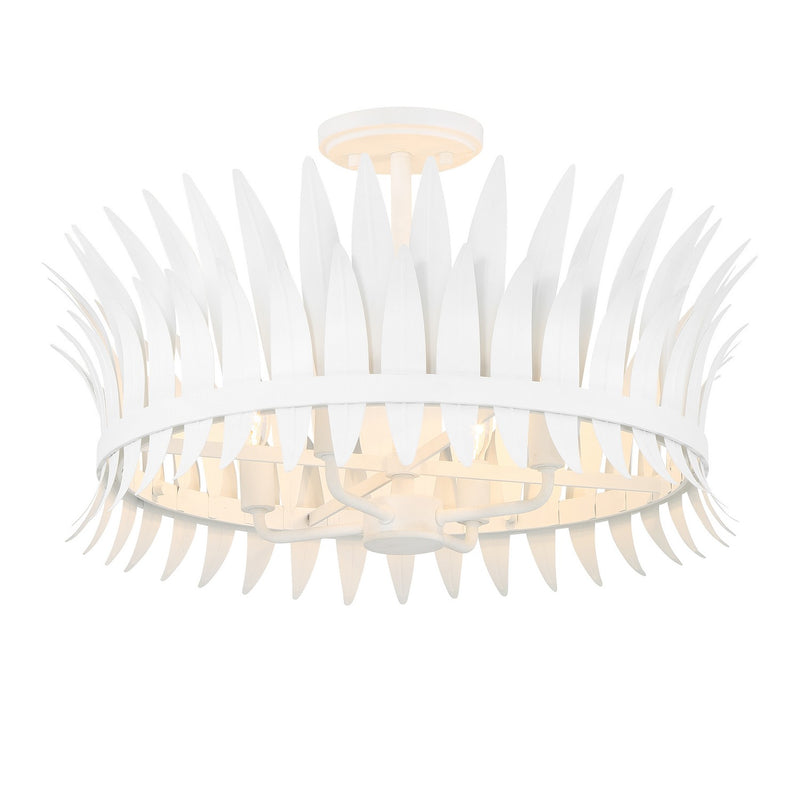 Savoy House 6-7900-4-83 Four Light Semi-Flush Mount, Bisque White