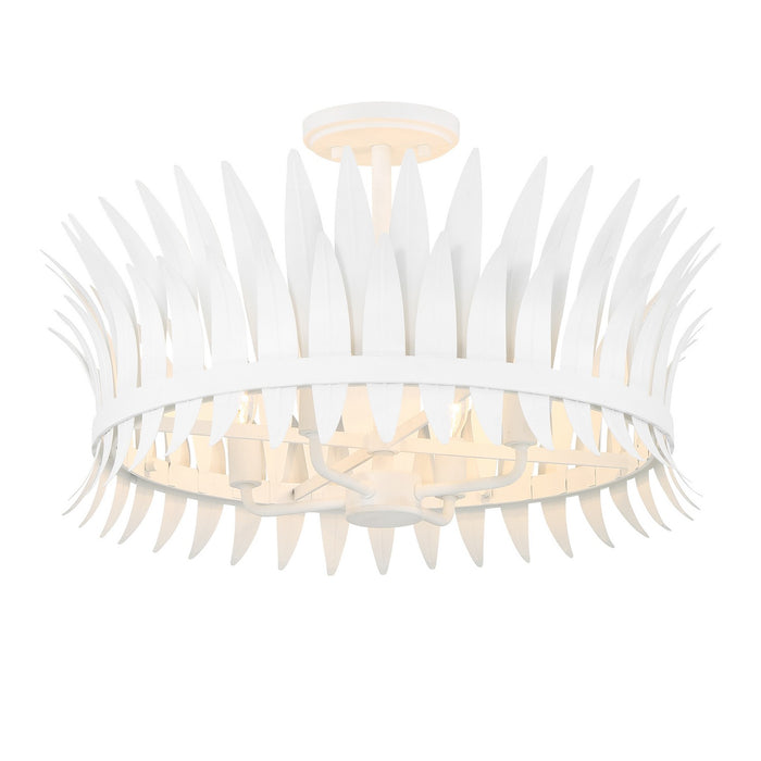 Savoy House 6-7900-4-83 Four Light Semi-Flush Mount, Bisque White
