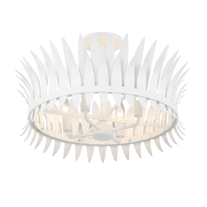 Savoy House 6-7900-4-83 Four Light Semi-Flush Mount, Bisque White