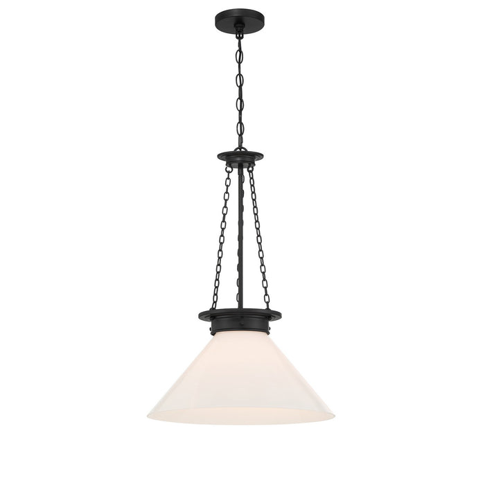 Savoy House 7-1011-1-89 One Light Pendant, Matte Black