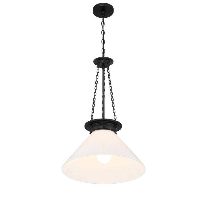 Savoy House 7-1011-1-89 One Light Pendant, Matte Black