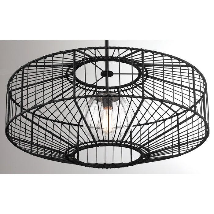 Savoy House 7-1429-1-89 One Light Pendant, Matte Black