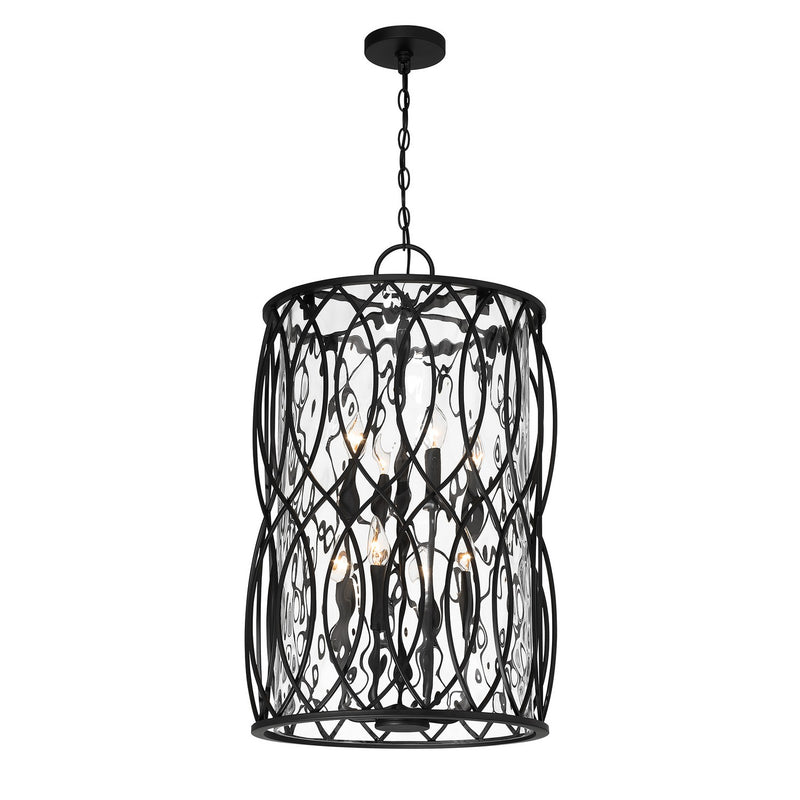 Savoy House 7-2004-8-89 Eight Light Pendant, Matte Black