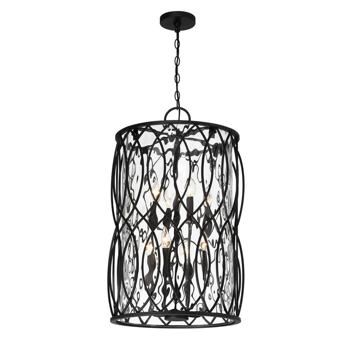 Savoy House 7-2004-8-89 Eight Light Pendant, Matte Black