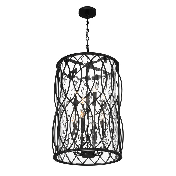 Savoy House 7-2004-8-89 Eight Light Pendant, Matte Black