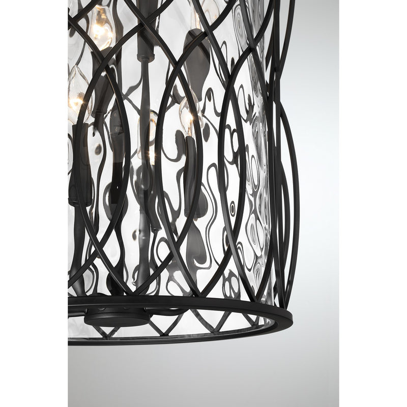 Savoy House 7-2004-8-89 Eight Light Pendant, Matte Black